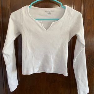Brandy Melville White Richie Top